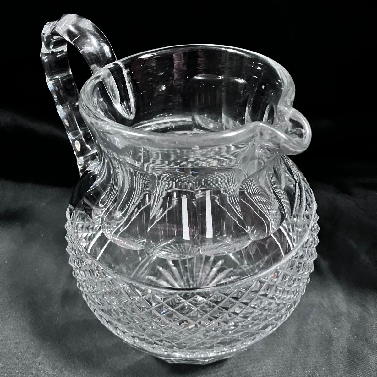 Water Jug, Saint-louis Crystal, "trianon" Model-photo-1