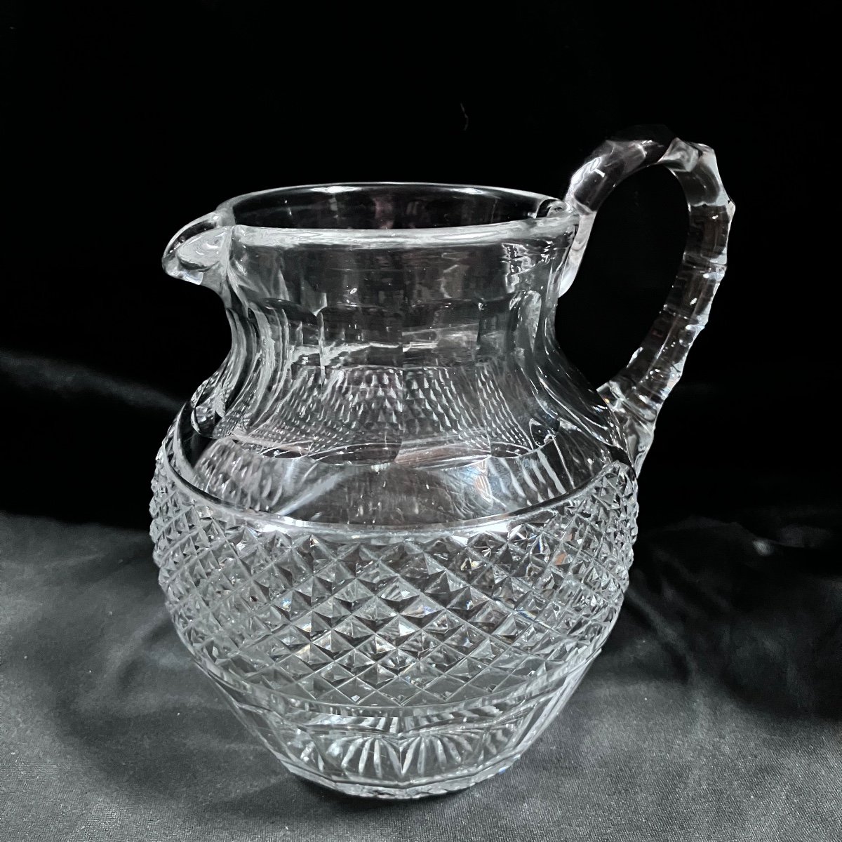 Water Jug, Saint-louis Crystal, "trianon" Model-photo-2