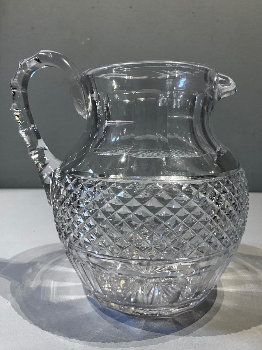 Water Jug, Saint-louis Crystal, "trianon" Model