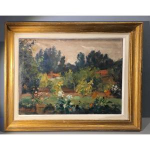 Gabriel Charlopeau (1889-1967) Hsb Jardin Vendée Ou Charente