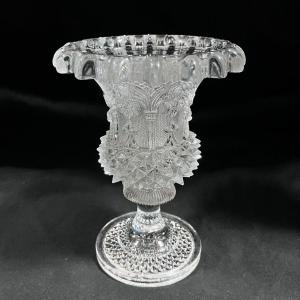 Petit Vase Cristal Baccarat Style Charles X Troubadour