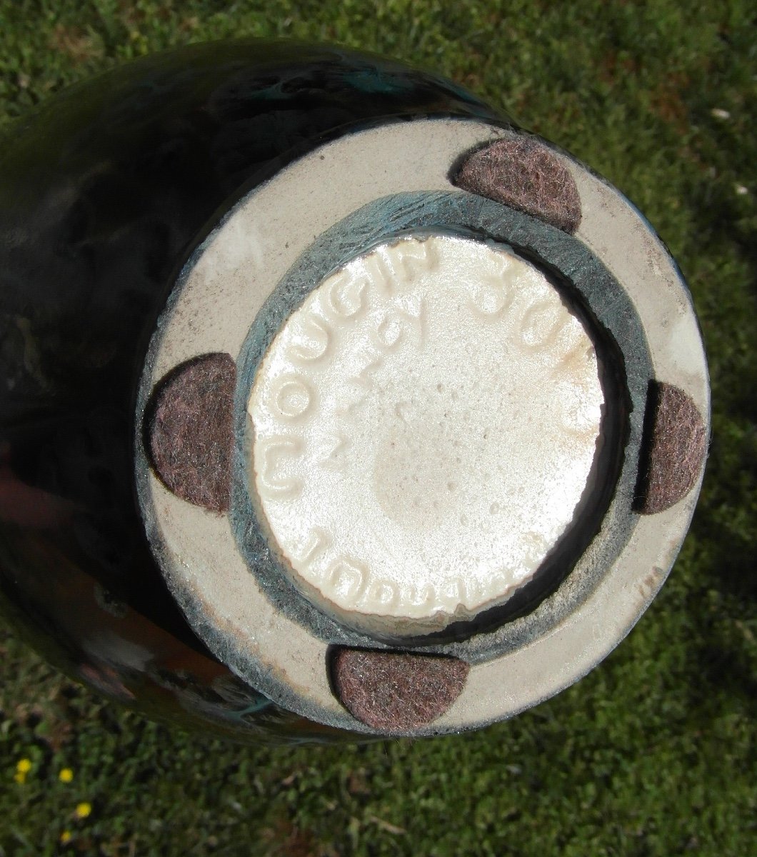 Vase Des Frères Mougin à Décor De fruits Et Cristallisations, Era Daum Nancy 1920-photo-8