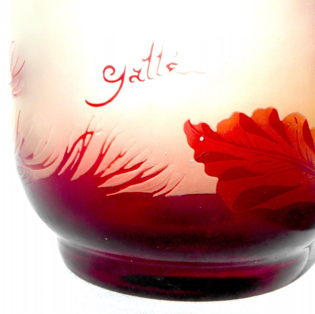 Joli Vase Galle Au Fond Marin, Décor "algues", Parfait , Era Daum Art-nouveau 1900-photo-7