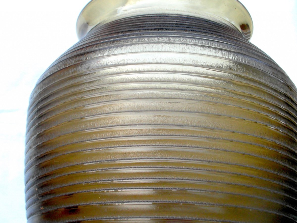 Beautiful Large Art Deco Acid Etched Vase By Daum, 34 Cm, Nearly 4 Kilos, Perfect, Circa 1920.-photo-1