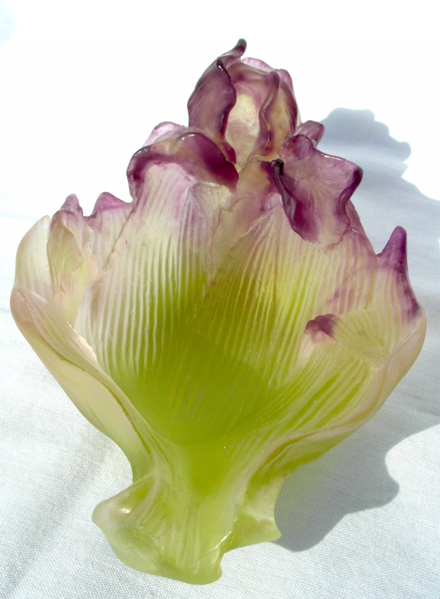 Daum Iris Cup, Perfect, 1st Choice, Baccarat Lalique Galle Era-photo-2