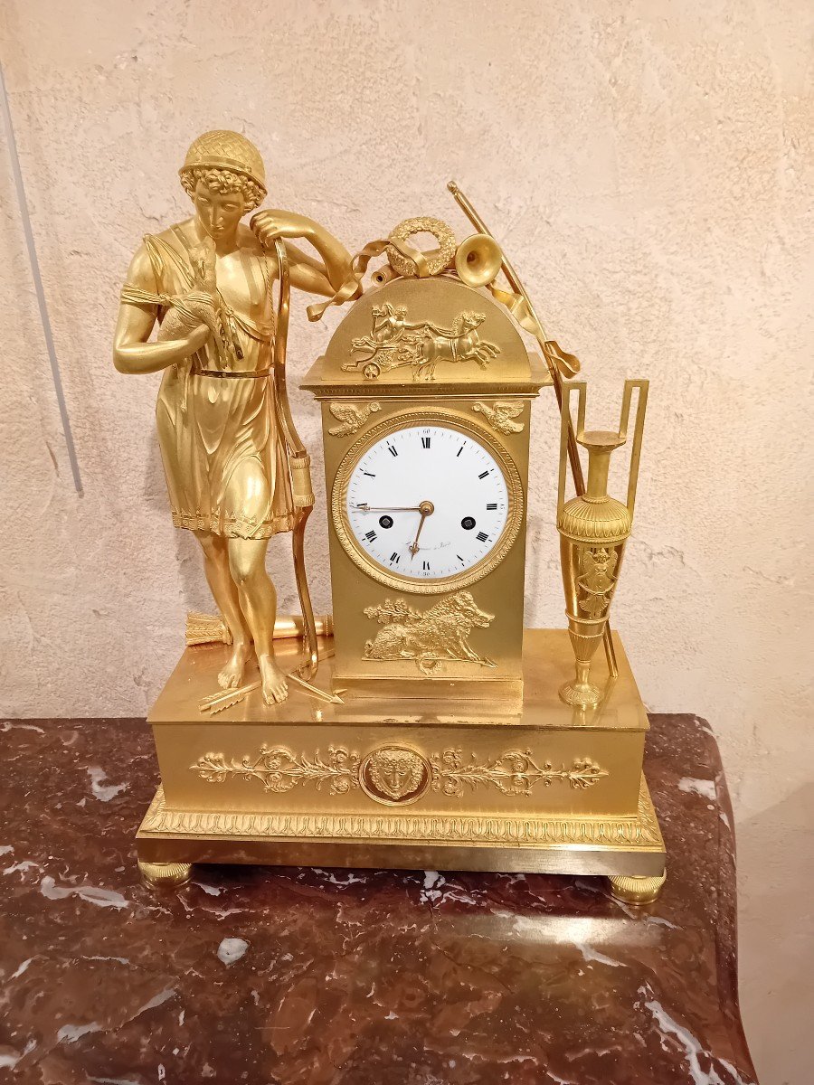 Ormolu Bronze Clock  Early 19th 