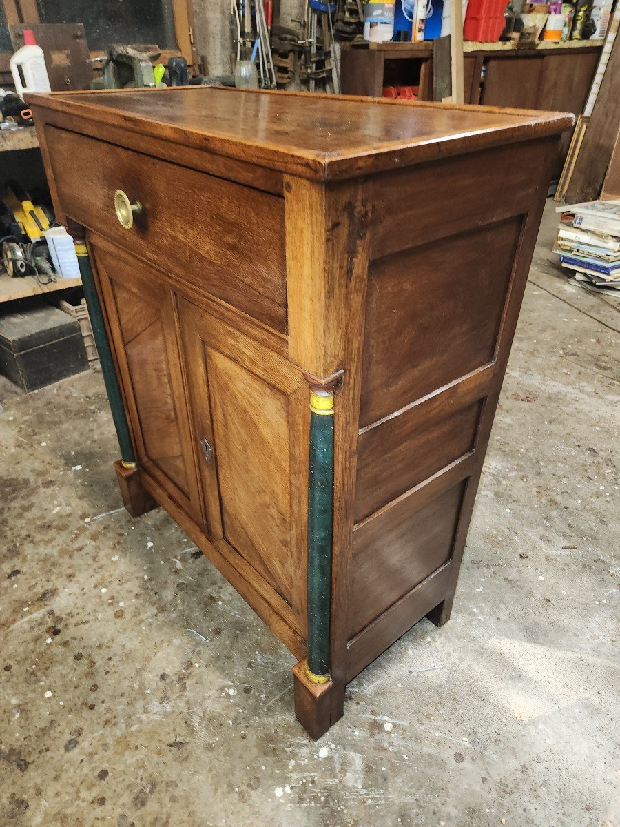 Empire Period Support Cabinet In Oak-photo-4