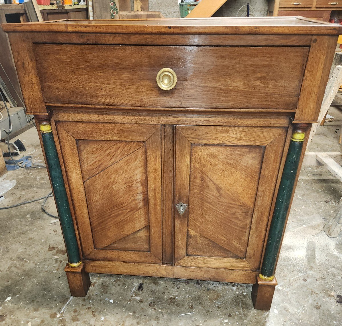 Empire Period Support Cabinet In Oak