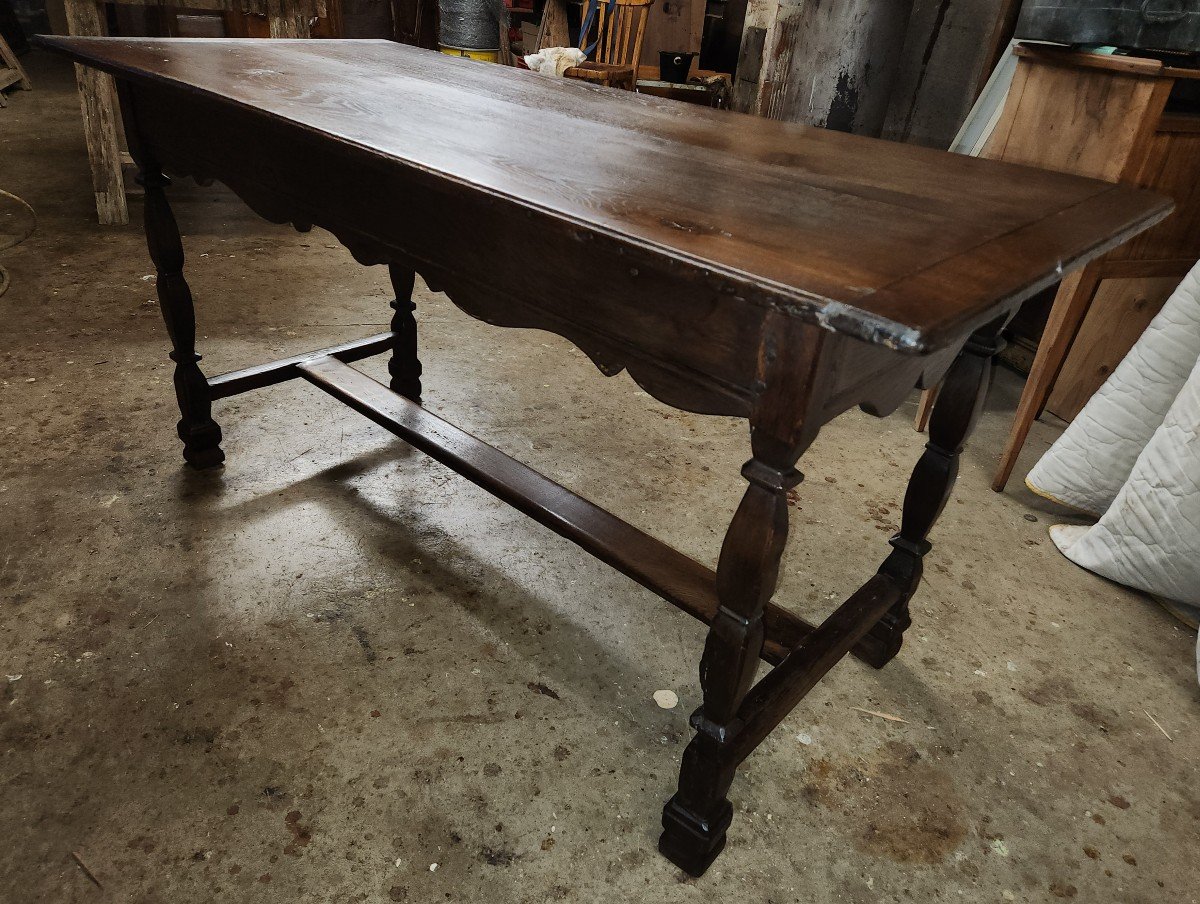 Louis XIII Oak Side Table 