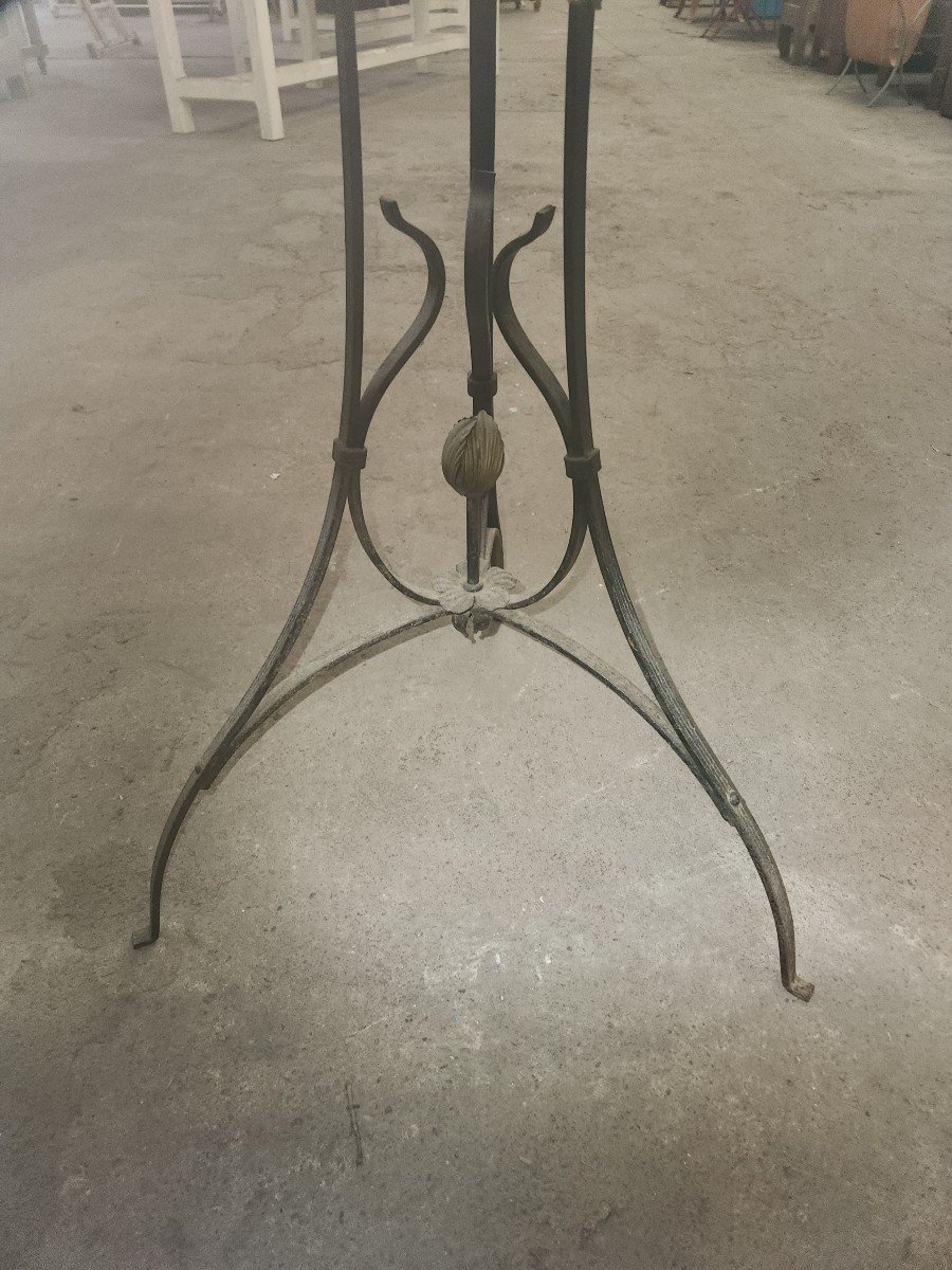 Art Nouveau Wrought Iron Planter Circa 1910/1920-photo-4