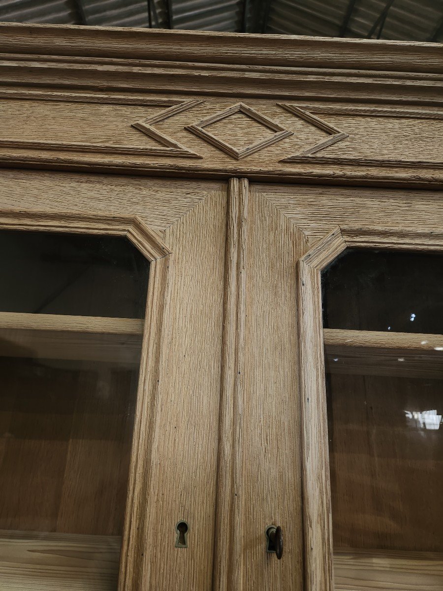 1900 Buffet In Sandblasted And Patinated Oak -photo-4