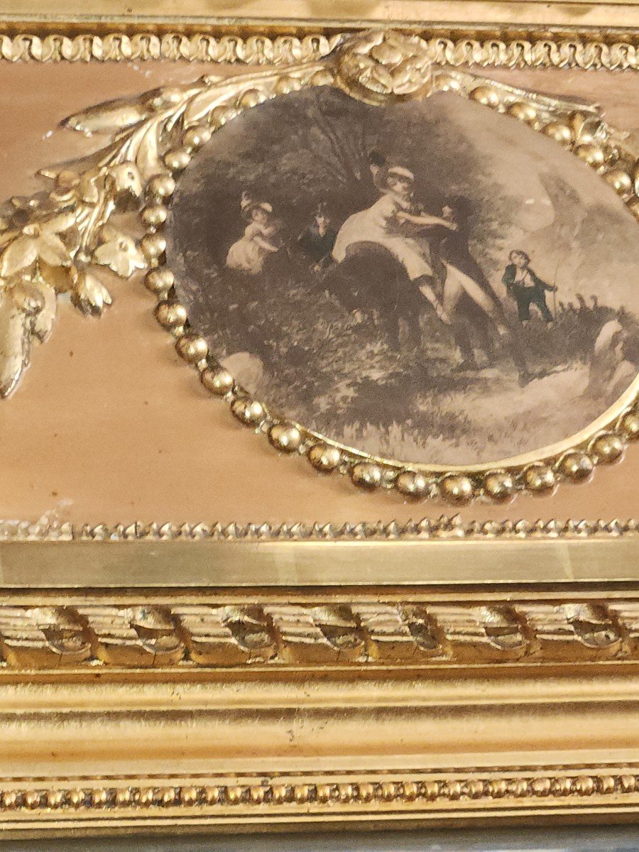 Louis XVI Style Golden Trumeau From The 19th-photo-2