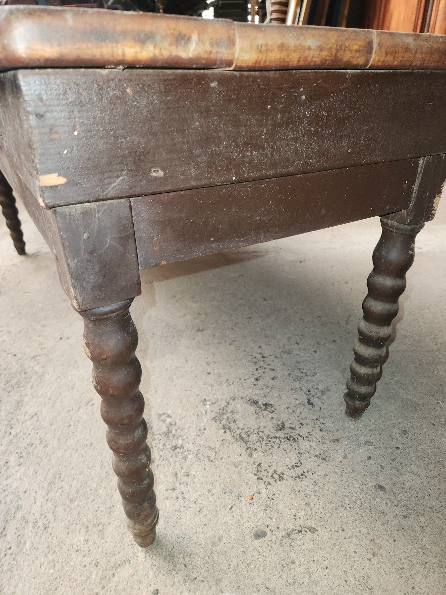 Ancien Banc d'Un Couvent Alsacien d'époque 19ème -photo-4