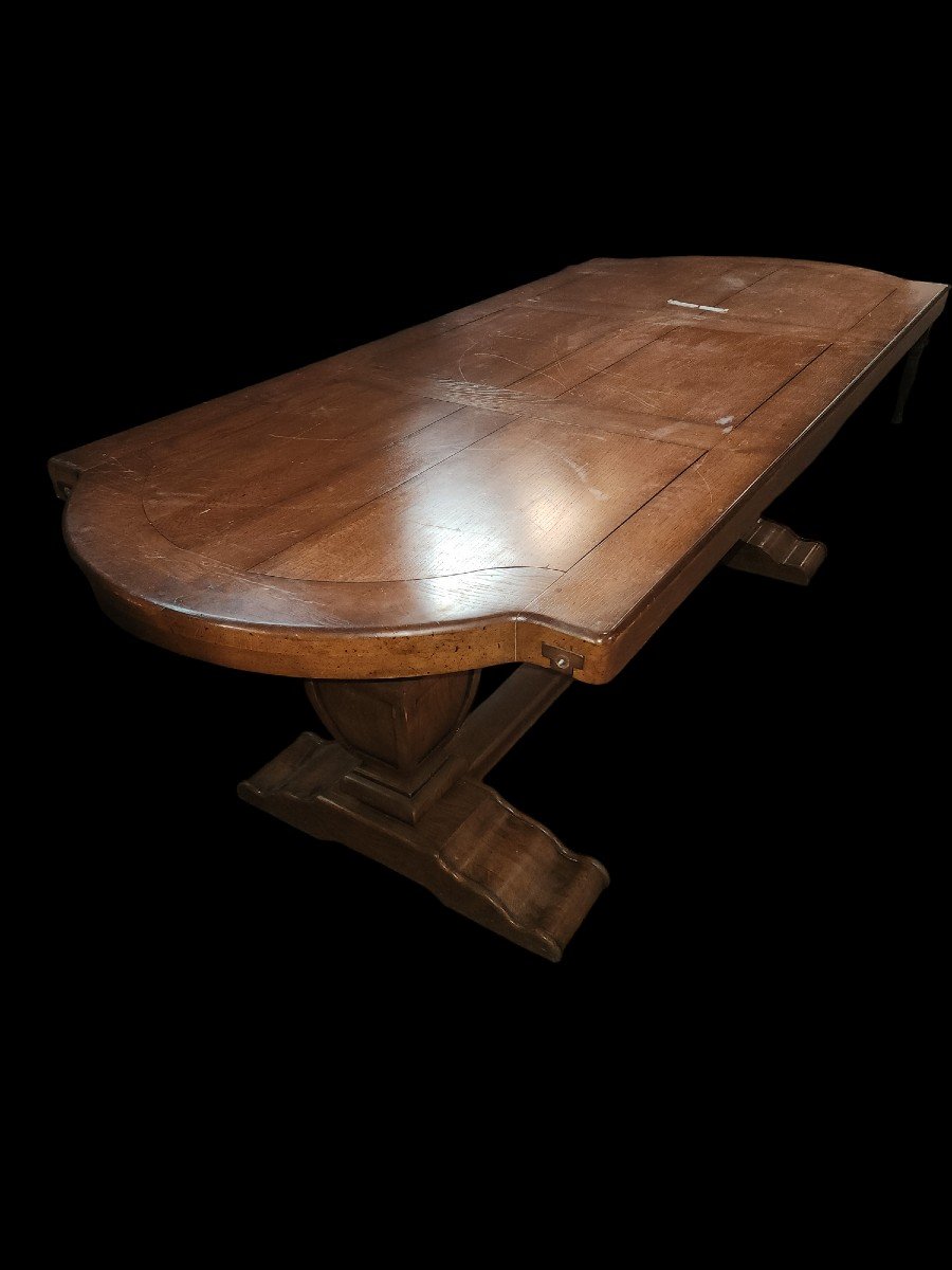 Grande Table Rustique Des Années 70 En Chêne 