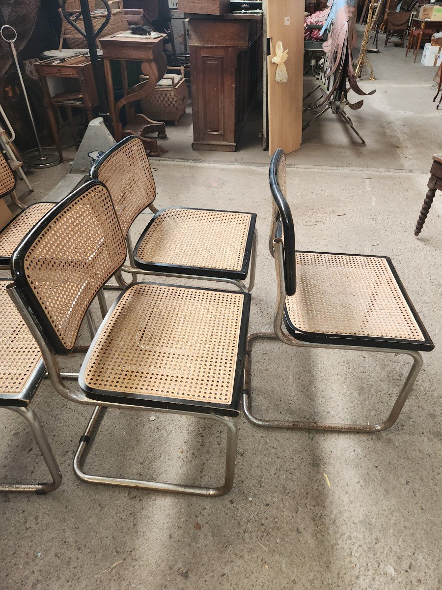 5 Chaises Marcel Breuer B32 Italy-photo-2