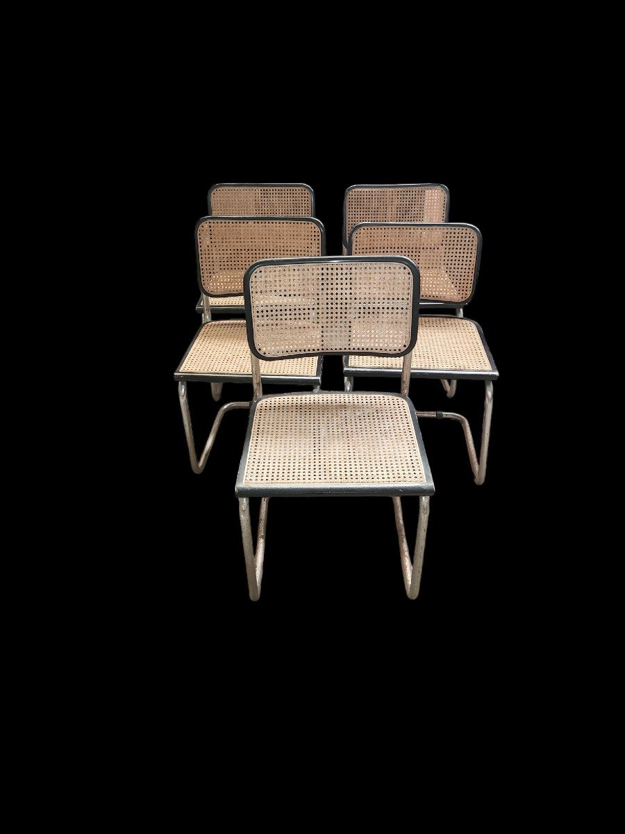 5 Chaises Marcel Breuer B32 Italy