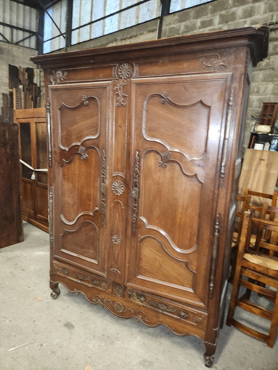 Armoire Lorraine En Chêne Début 19ème Region De Lunéville -photo-3