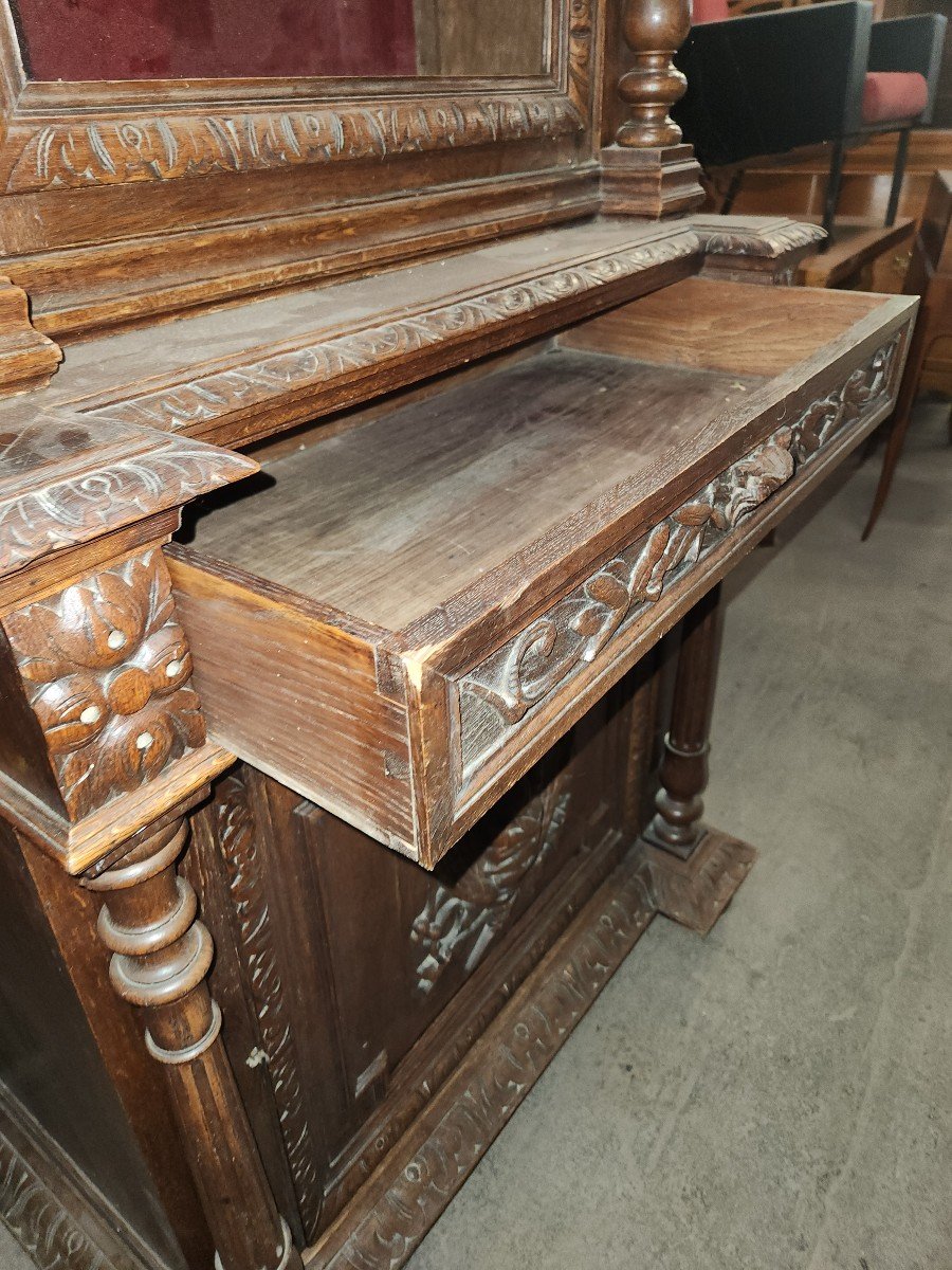 Buffet With Hunting Decor From The Beginning Of 1900-photo-2