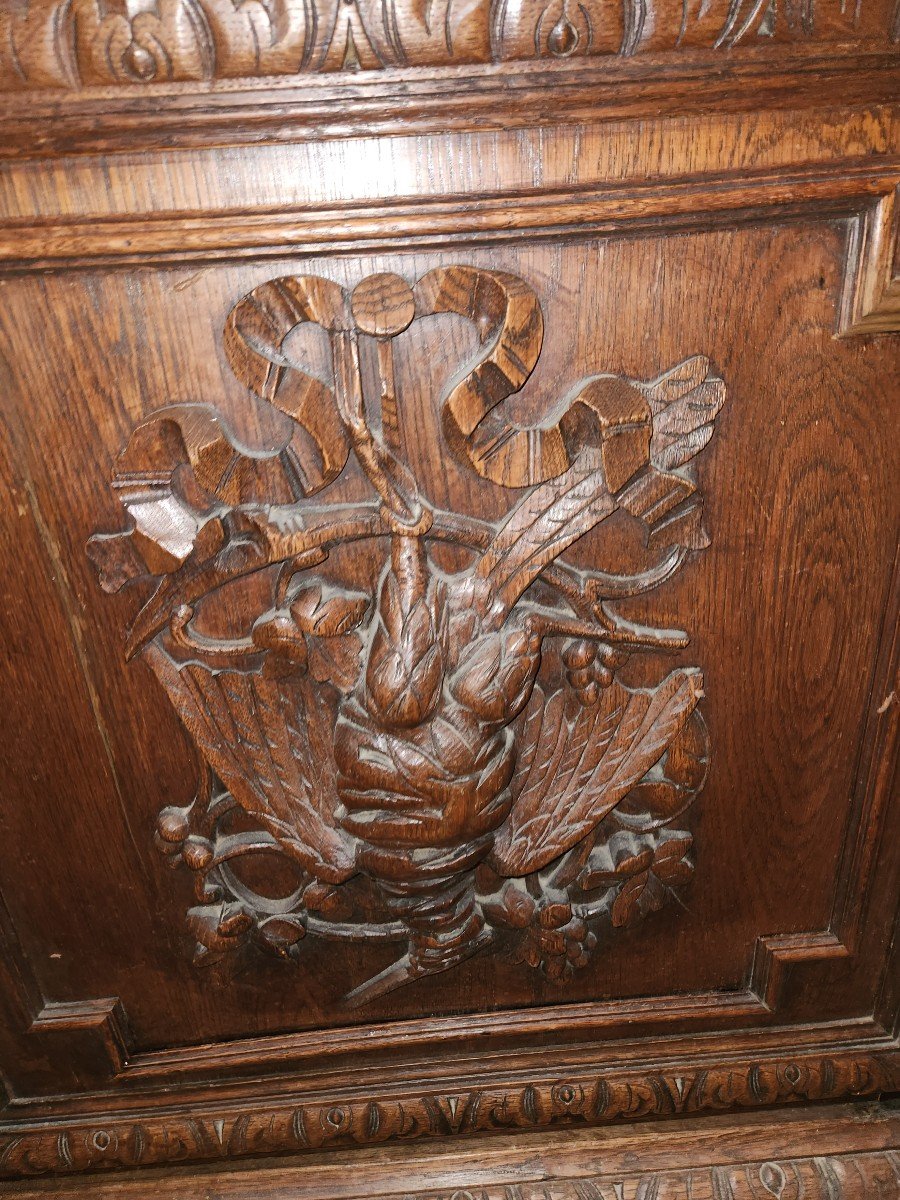 Buffet With Hunting Decor From The Beginning Of 1900-photo-3