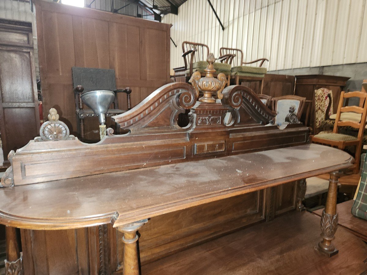 Imposing Walnut Serving Trolley, Early 20th Century -photo-3