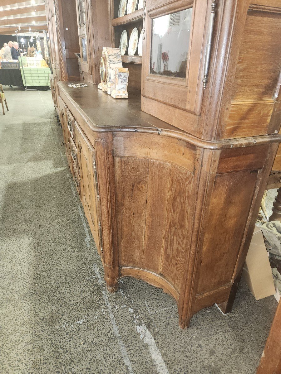 Lorraine Oak Sideboard From The End Of The 18th Century With A Very Original Shape -photo-4