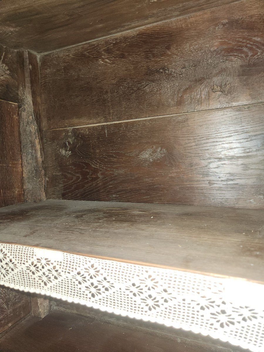 Lorraine Oak Sideboard From The End Of The 18th Century With A Very Original Shape -photo-3