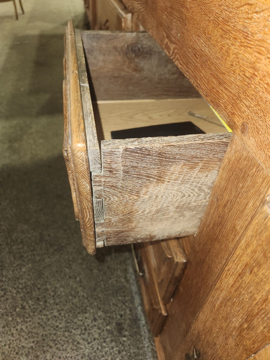 Lorraine Oak Sideboard From The End Of The 18th Century With A Very Original Shape -photo-7