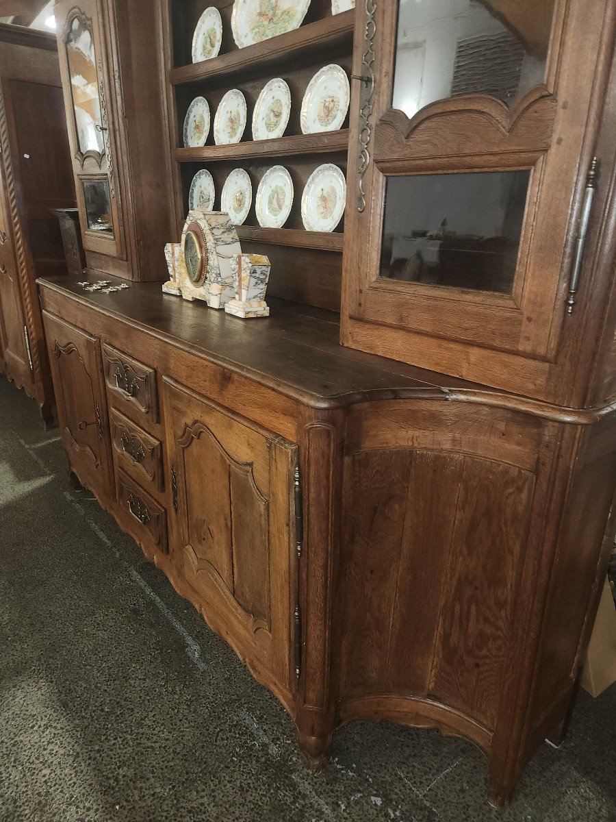 Lorraine Oak Sideboard From The End Of The 18th Century With A Very Original Shape -photo-8