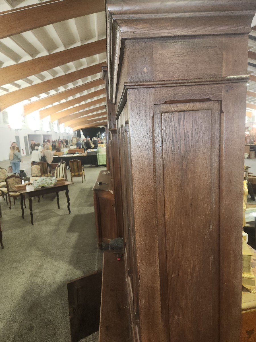 Antique Oak Shop Sideboard From The Early 20th Century -photo-2