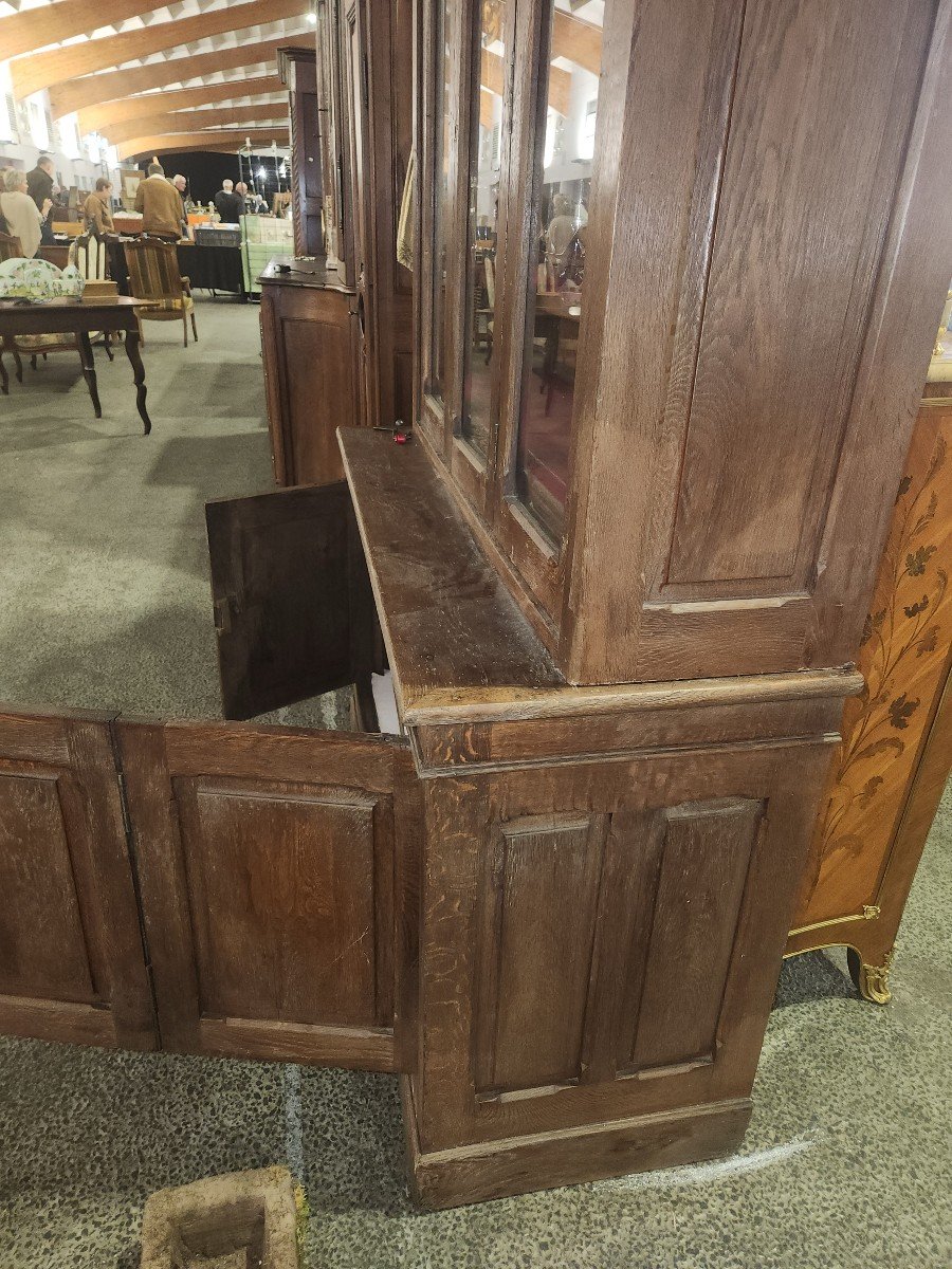 Antique Oak Shop Sideboard From The Early 20th Century -photo-4