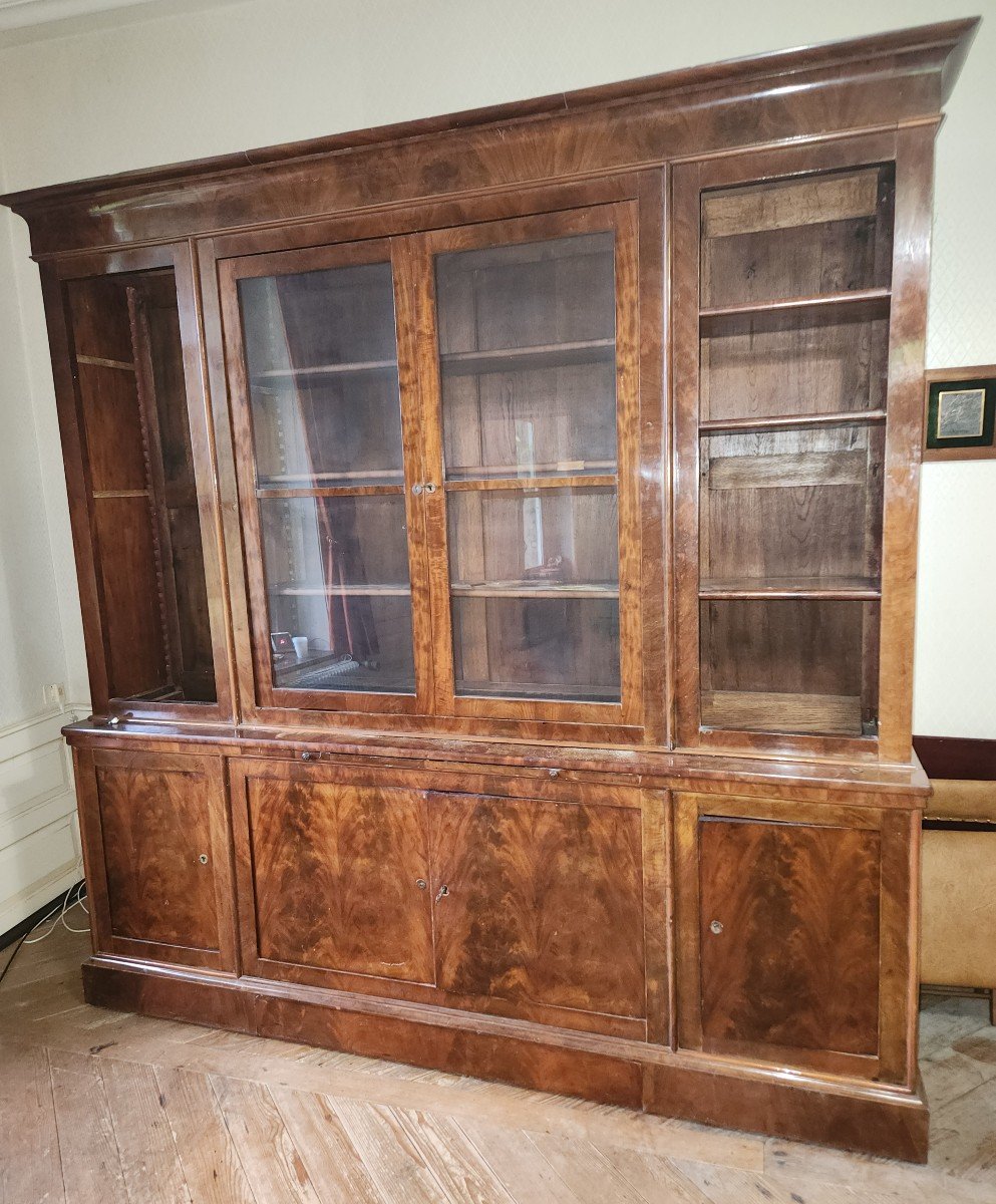 Restoration Library In Flamed Mahogany 