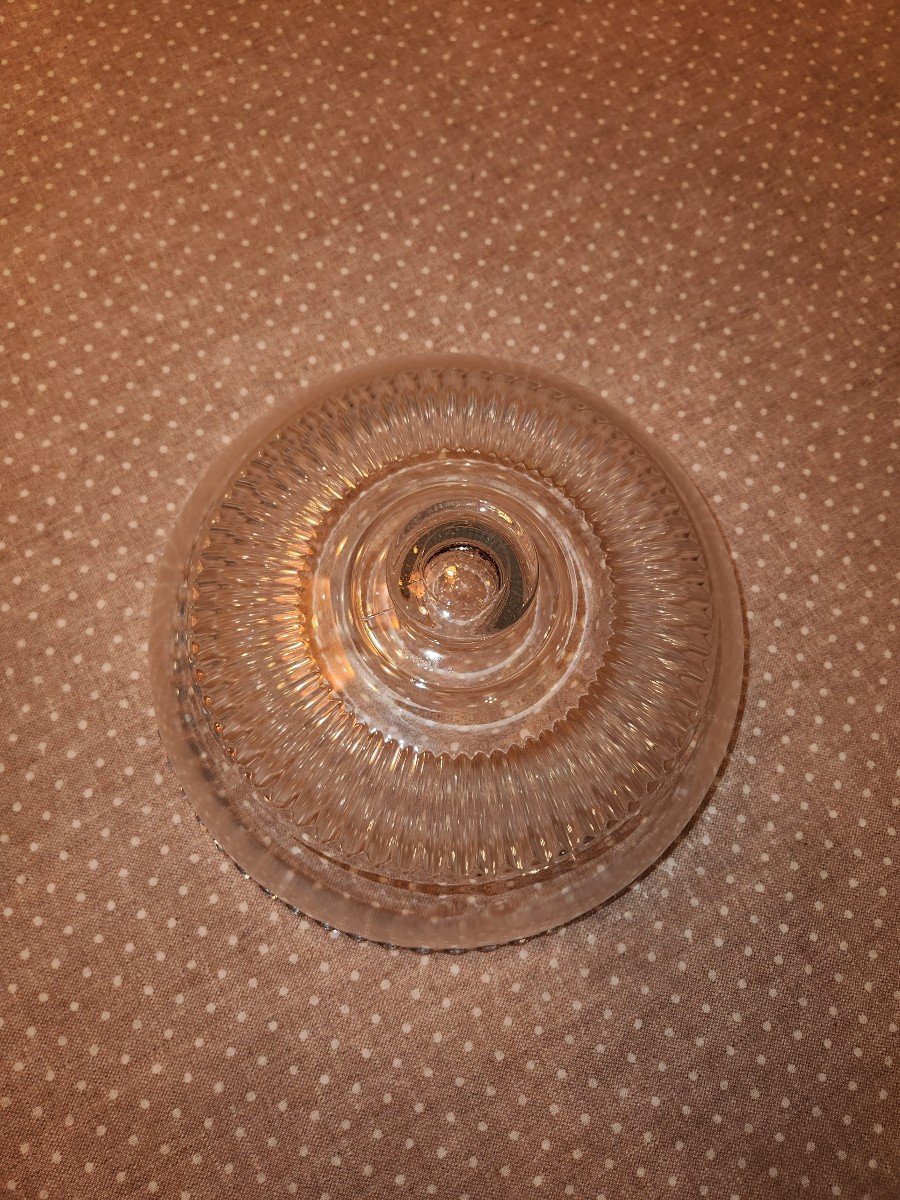 Glass Dome And Cake Plate Set Early 1900-photo-2