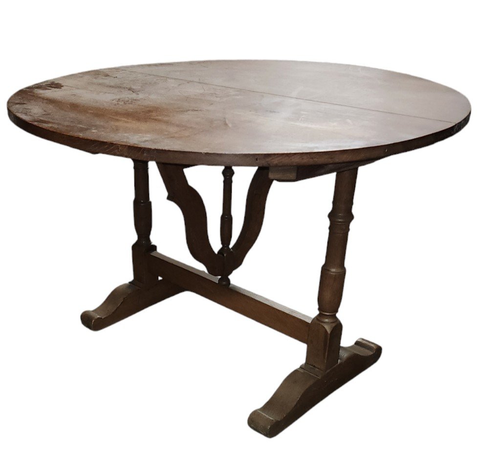 Oak Wine Table From Ka End Of The 19th Century 