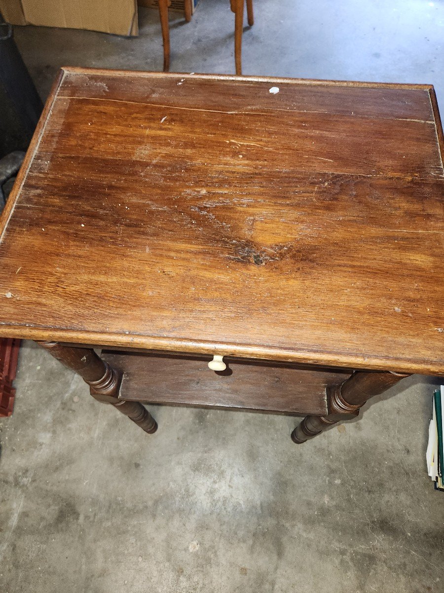 2-shelf Oak Serving Trolley, Late 19th Century -photo-4