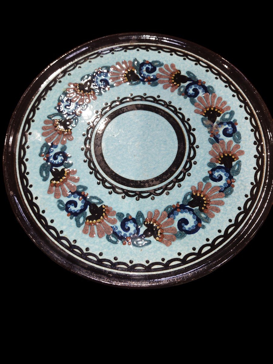 Art Deco Pie Plate By Ceramicist Paul Jacquet