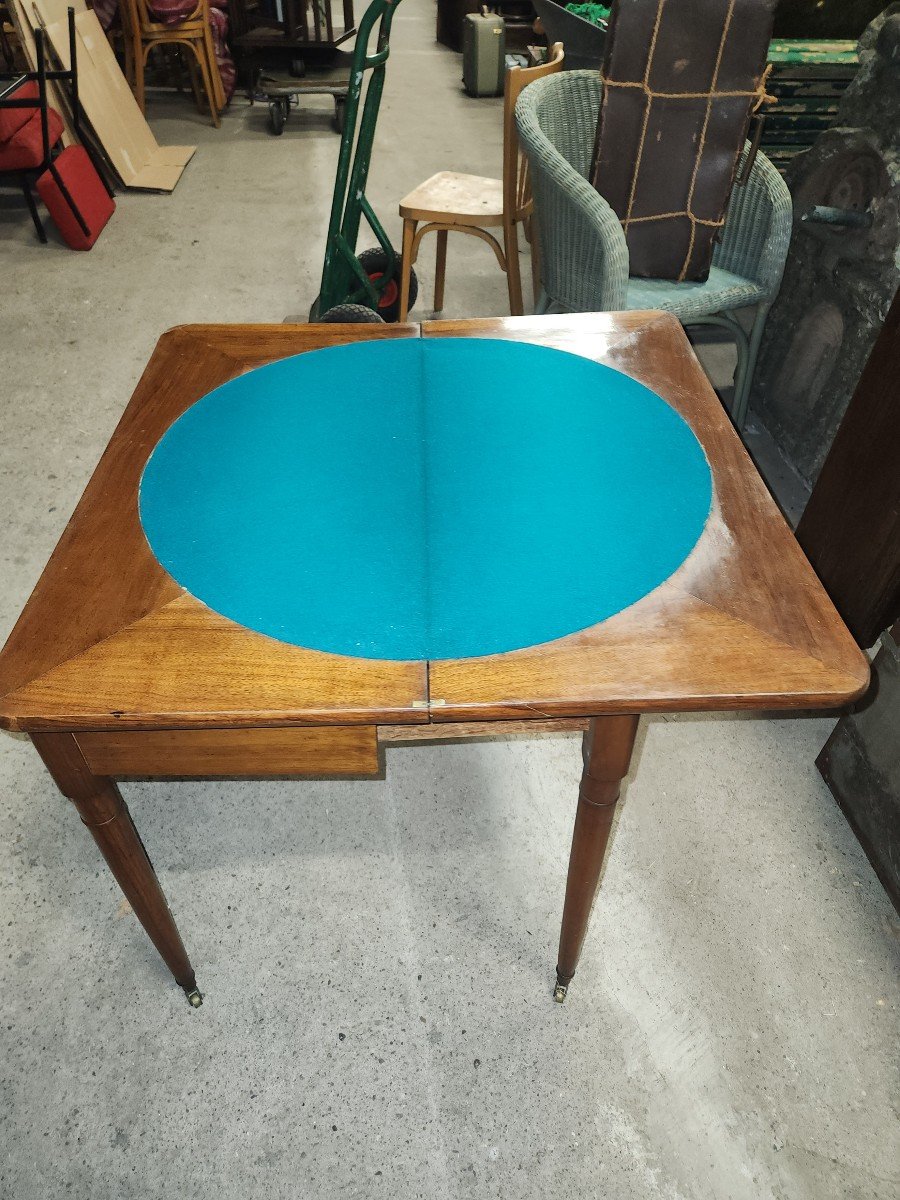 Restoration Walnut Game Table -photo-2