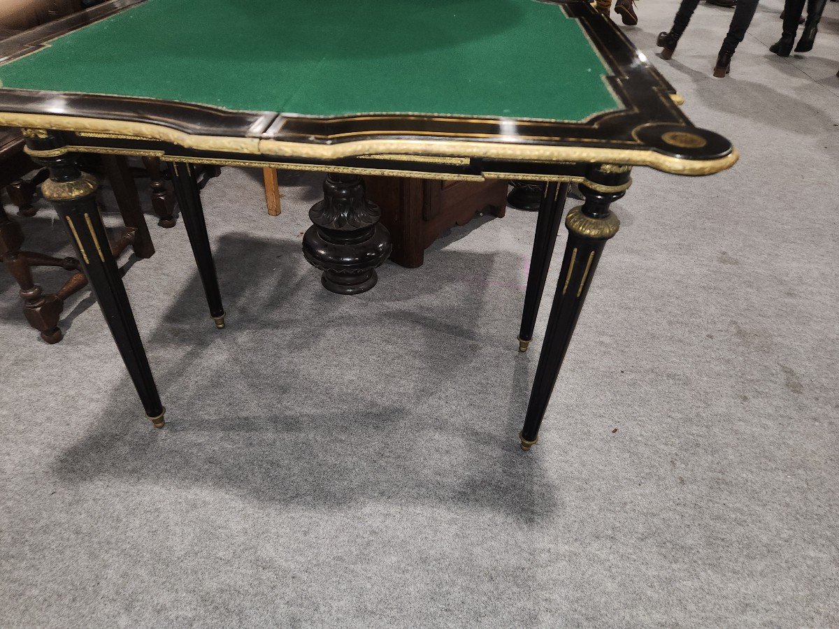 Very High Quality Napoleon III Game Table -photo-1