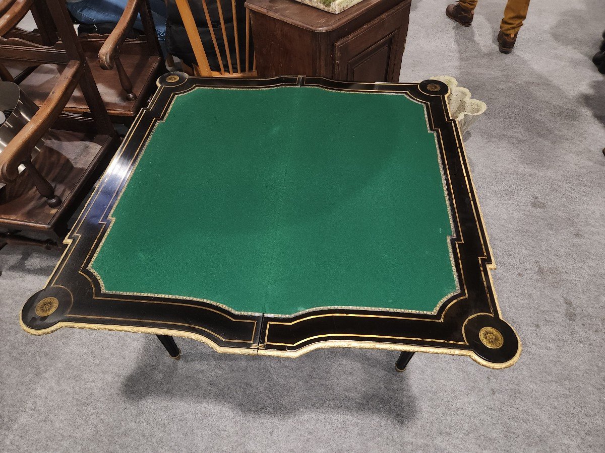 Very High Quality Napoleon III Game Table -photo-2