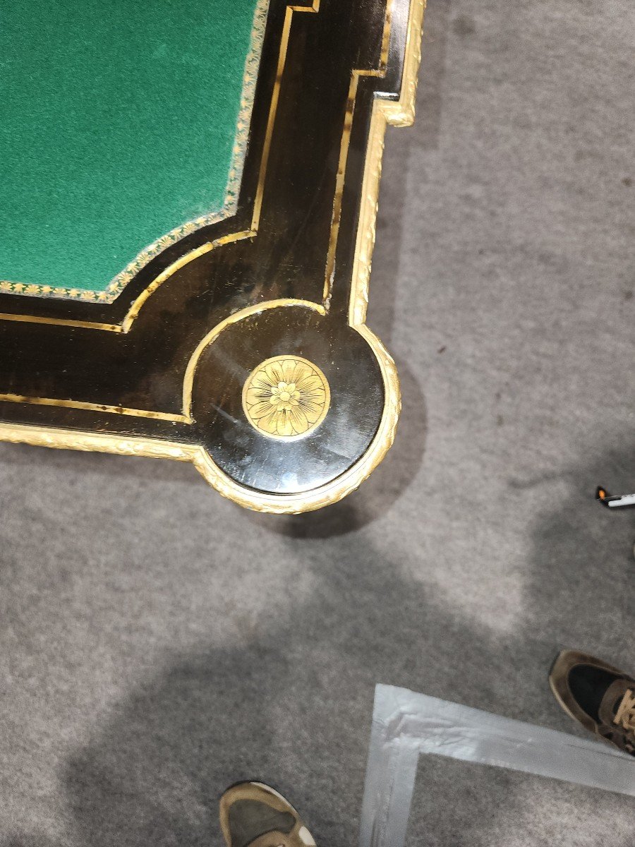 Very High Quality Napoleon III Game Table -photo-3