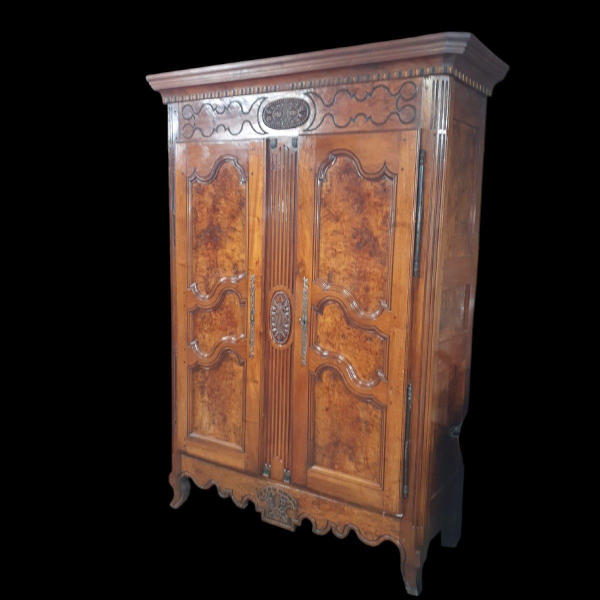 Armoire Bressane Avec Ses Polychromes d'Origine -photo-2