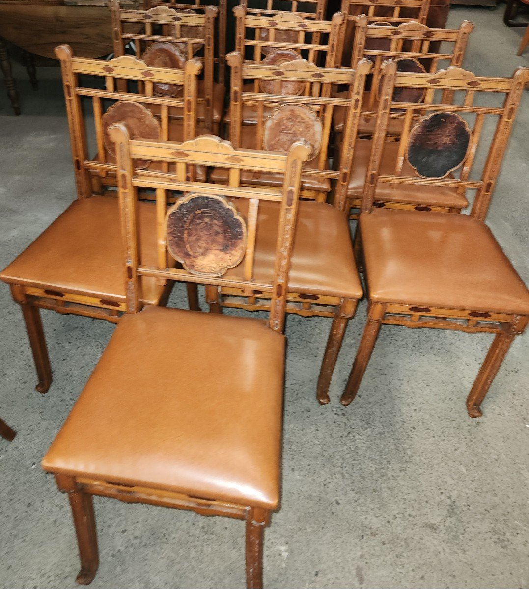 Suite D3 10 Asian Chairs Circa 1920