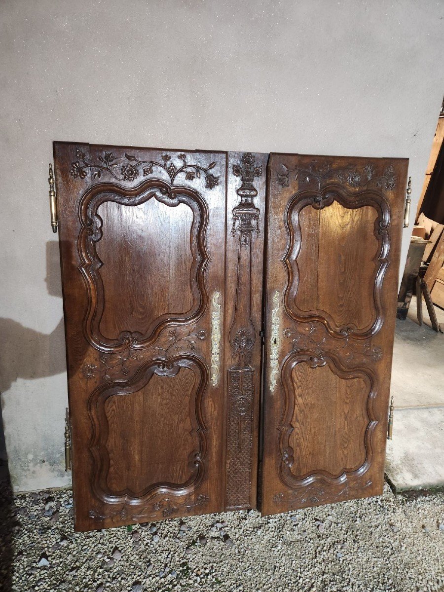 Exceptionnelle Armoire Lorraine En Chêne Fin 18eme Début  19ème Modèle Inconnu -photo-4