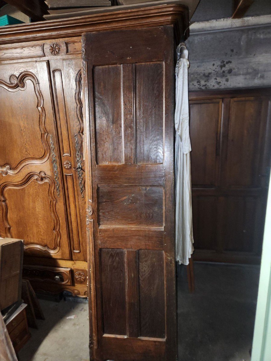 Exceptionnelle Armoire Lorraine En Chêne Fin 18eme Début  19ème Modèle Inconnu -photo-4