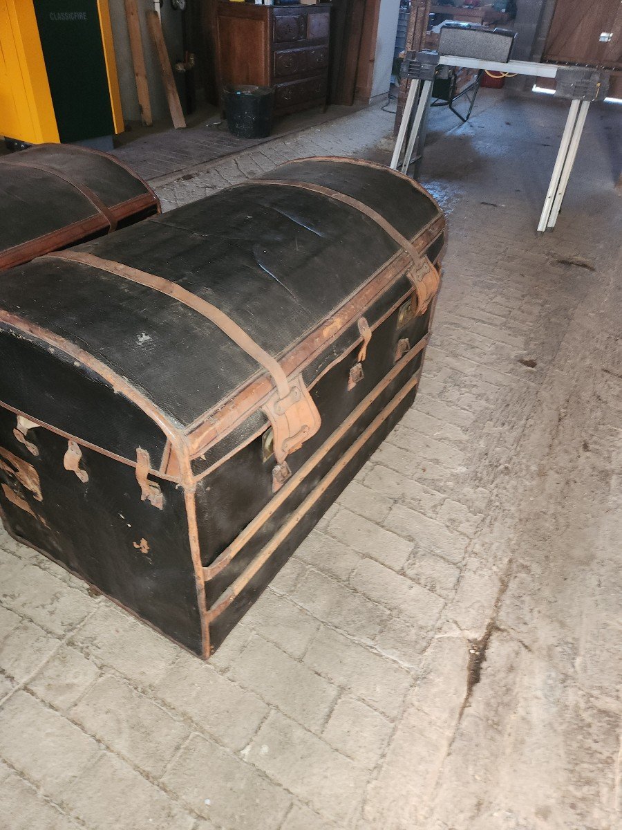 2 Car Trunks Called English Trunks End Of 19th Century -photo-2