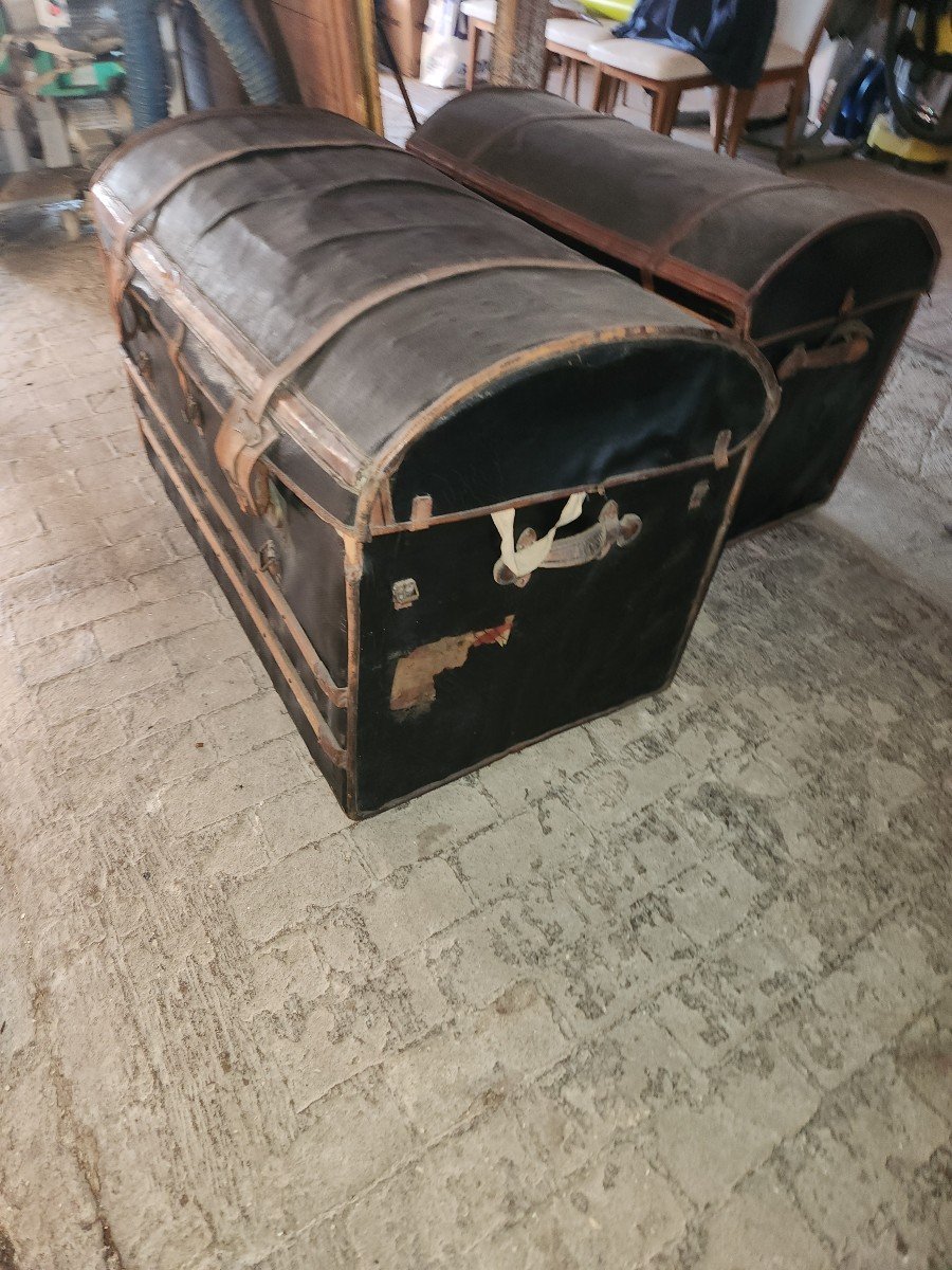 2 Car Trunks Called English Trunks End Of 19th Century -photo-4