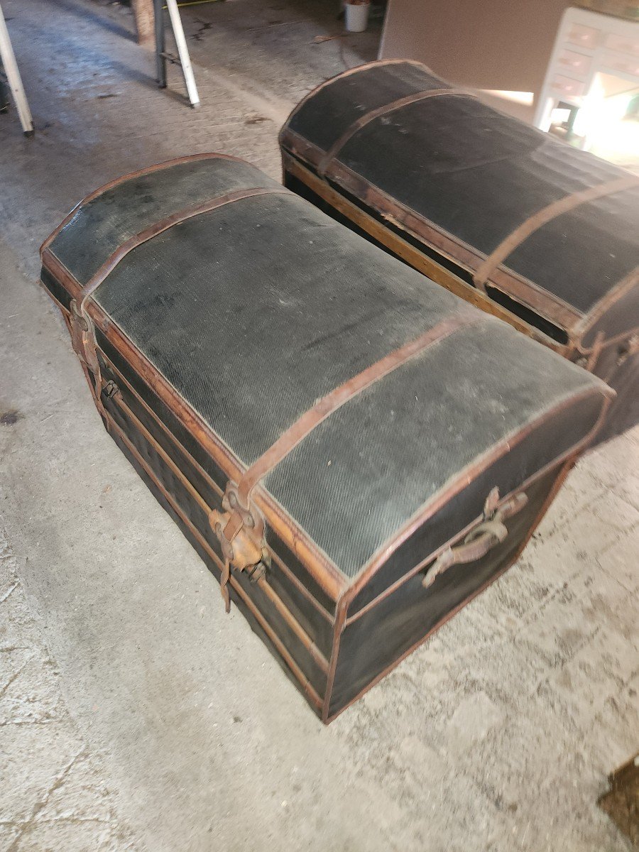 2 Car Trunks Called English Trunks End Of 19th Century -photo-3