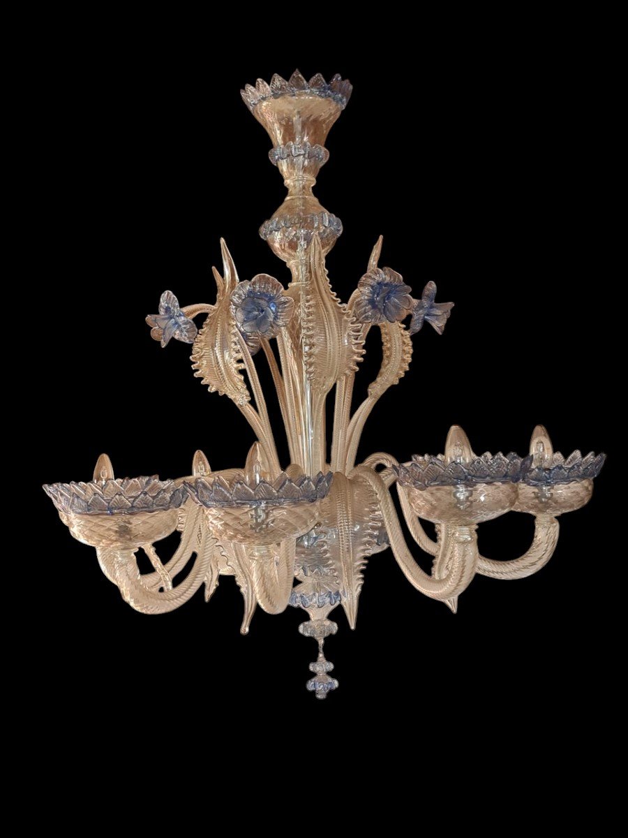 Very Important Murano Chandelier End Of The 70s Early 80s-photo-3