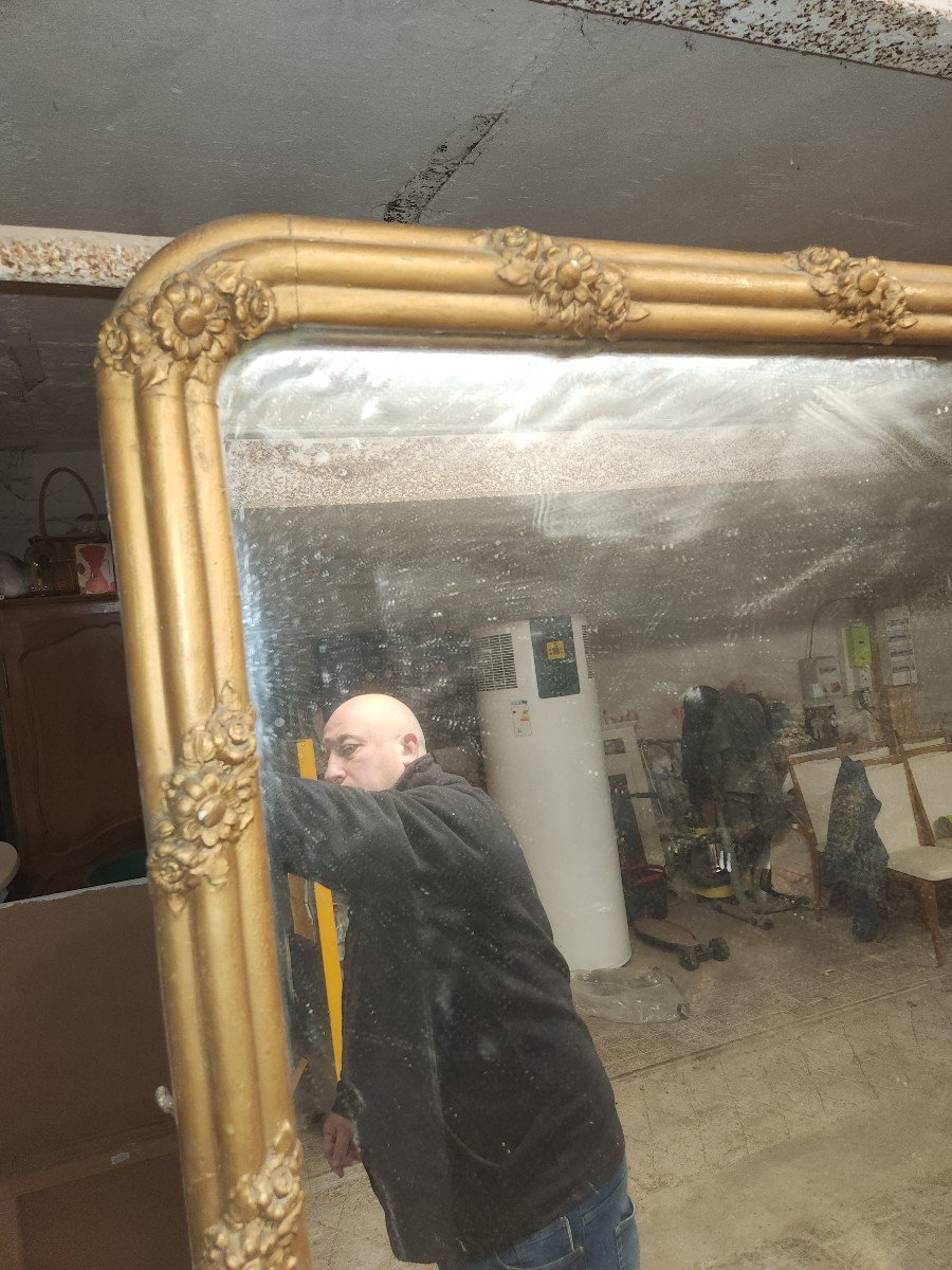 Very Large Mirror In Its Original Condition Mid 19th Century -photo-7