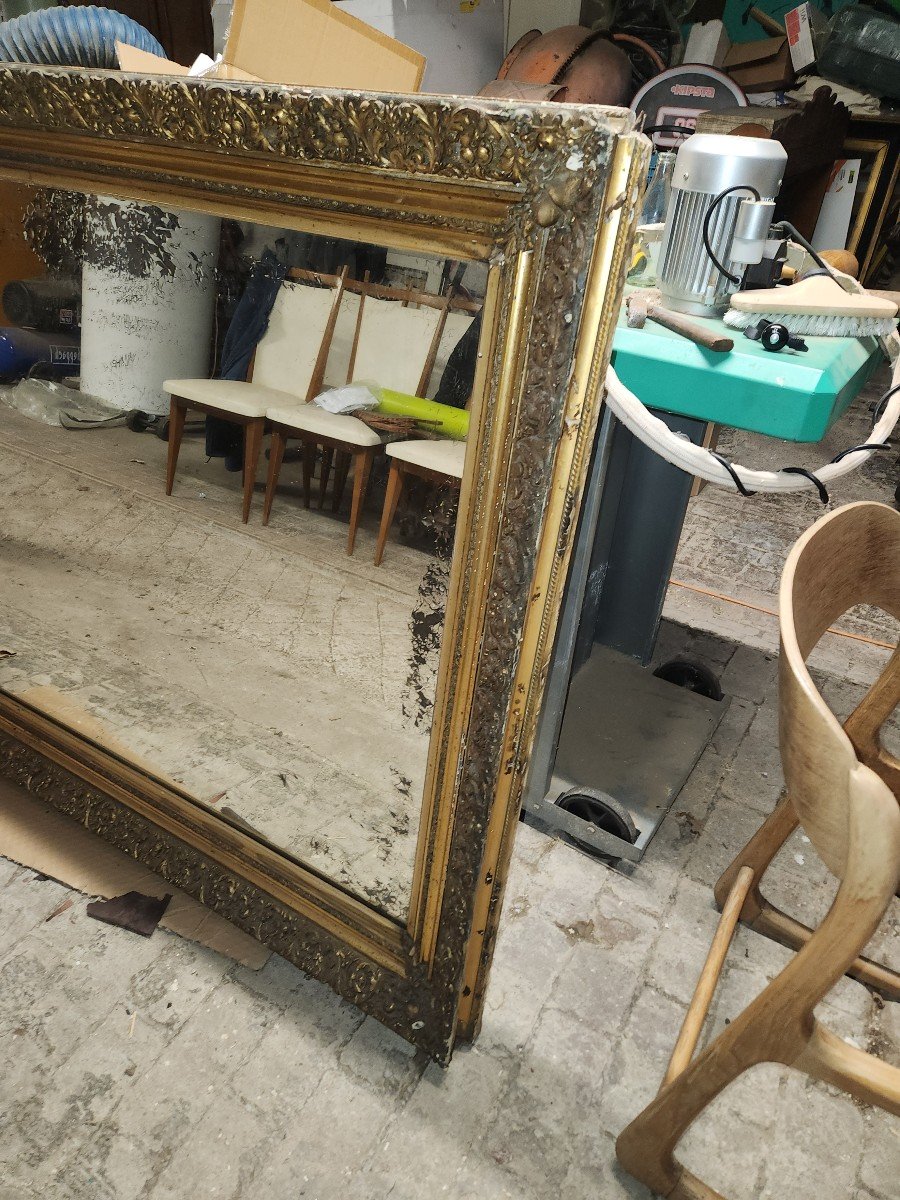 Very Large Napoleon III Mirror Can Be Placed Vertically Or Horizontally -photo-2