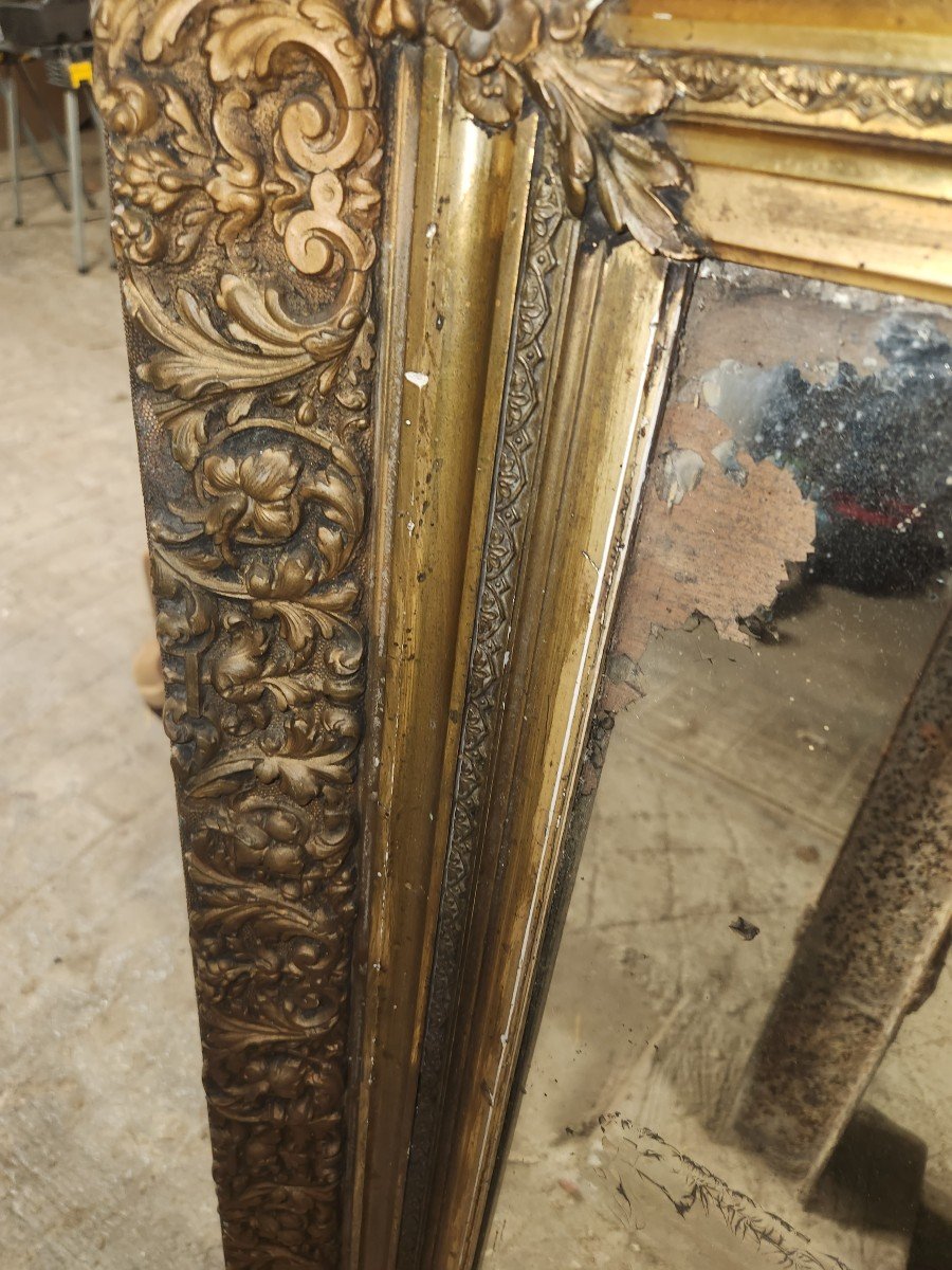 Very Large Napoleon III Mirror Can Be Placed Vertically Or Horizontally -photo-1